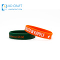 Bracelet en caoutchouc de couleur multifonctionnel personnalisé en gros pas cher en gros impression bracelet en silicone arc-en-ciel